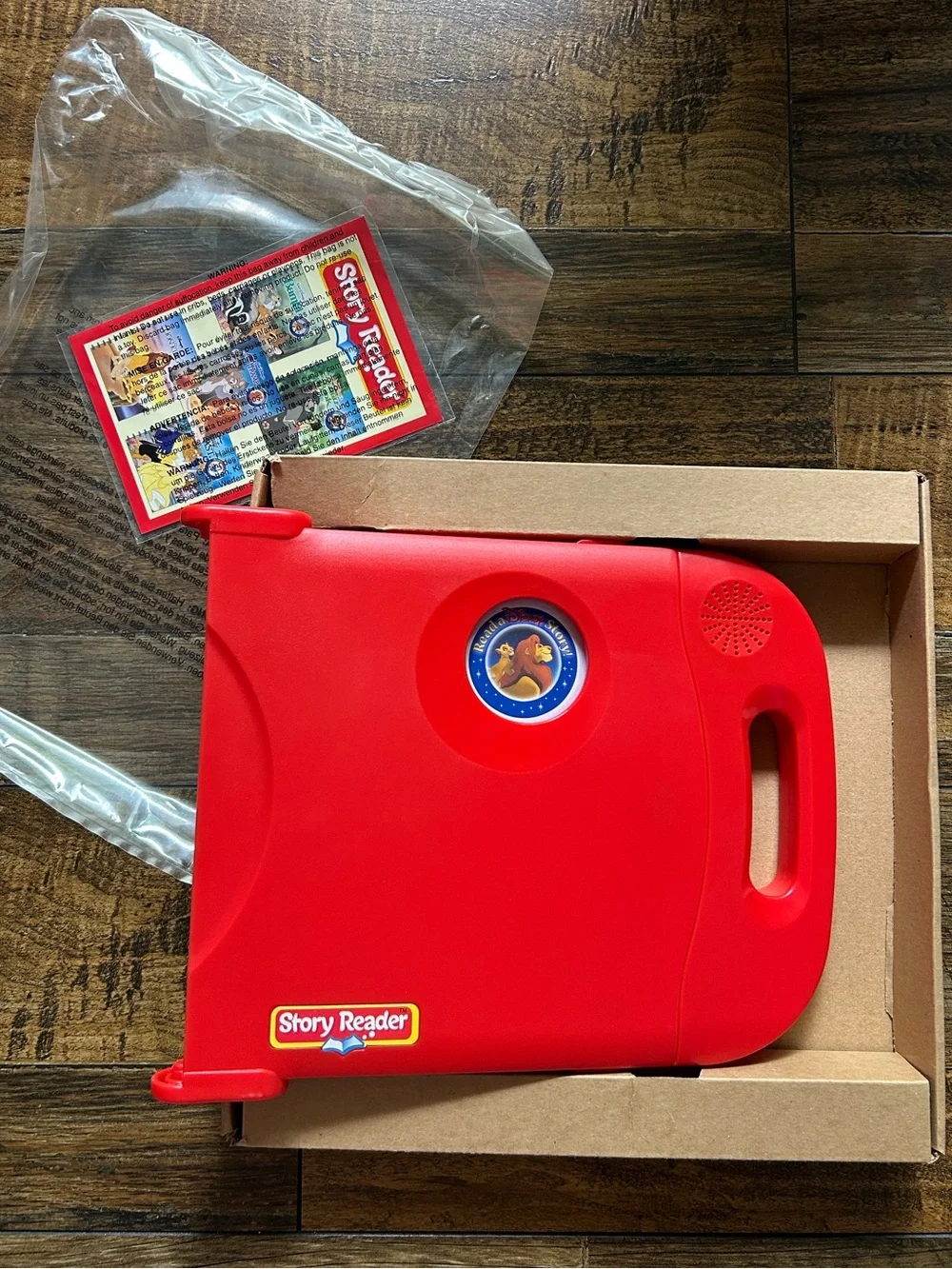 Story Reader With Lion King Book - Kids Learning Reading Toys Vintage